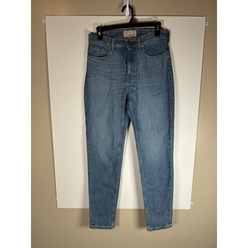 Everlane High Rise Cigarette Slim Straight Jean Womens 29 Regular Medium Blue